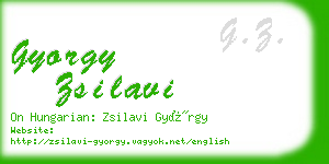 gyorgy zsilavi business card